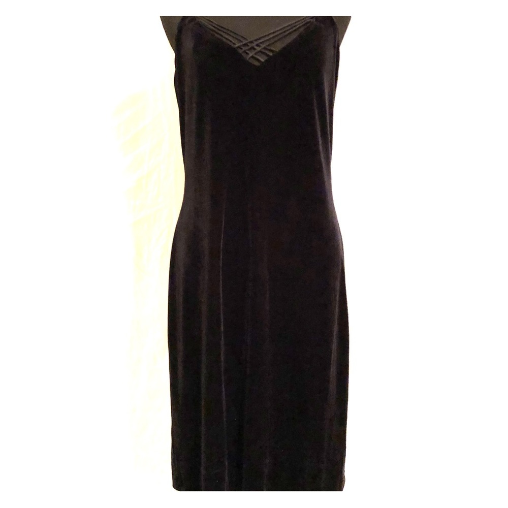 LRL Black Velvet Dress